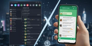 Discord versus WhatsApp group chat interfaces for community building