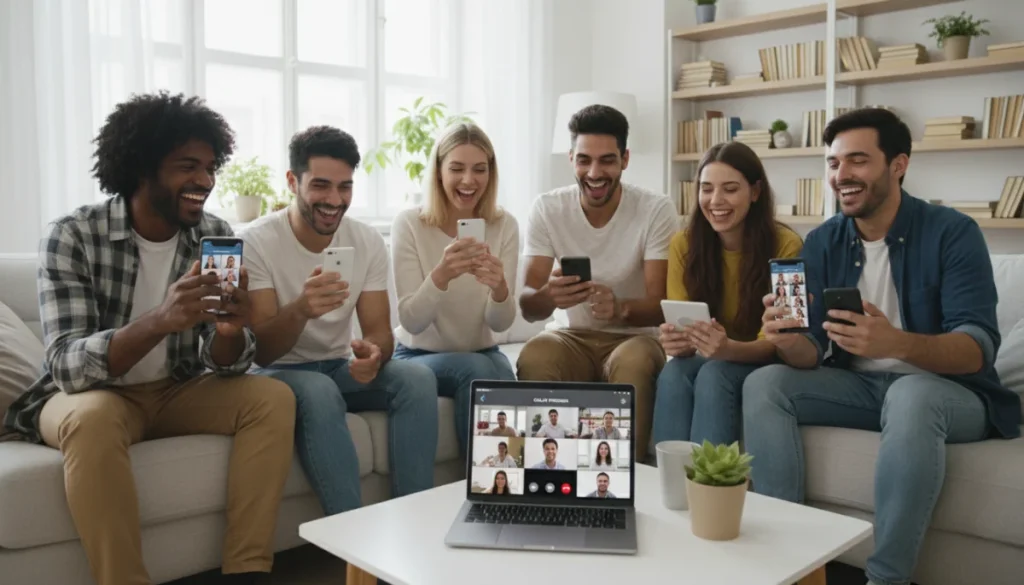 Diverse group video calling with FaceTime links, including non-Apple devices