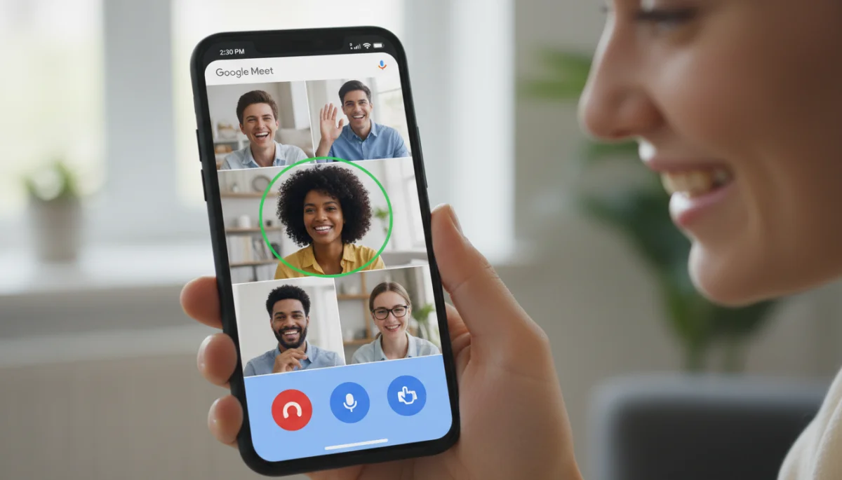 Google Meet interface for casual group calls
