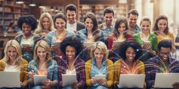 People connecting online through shared interests, forming friendships.