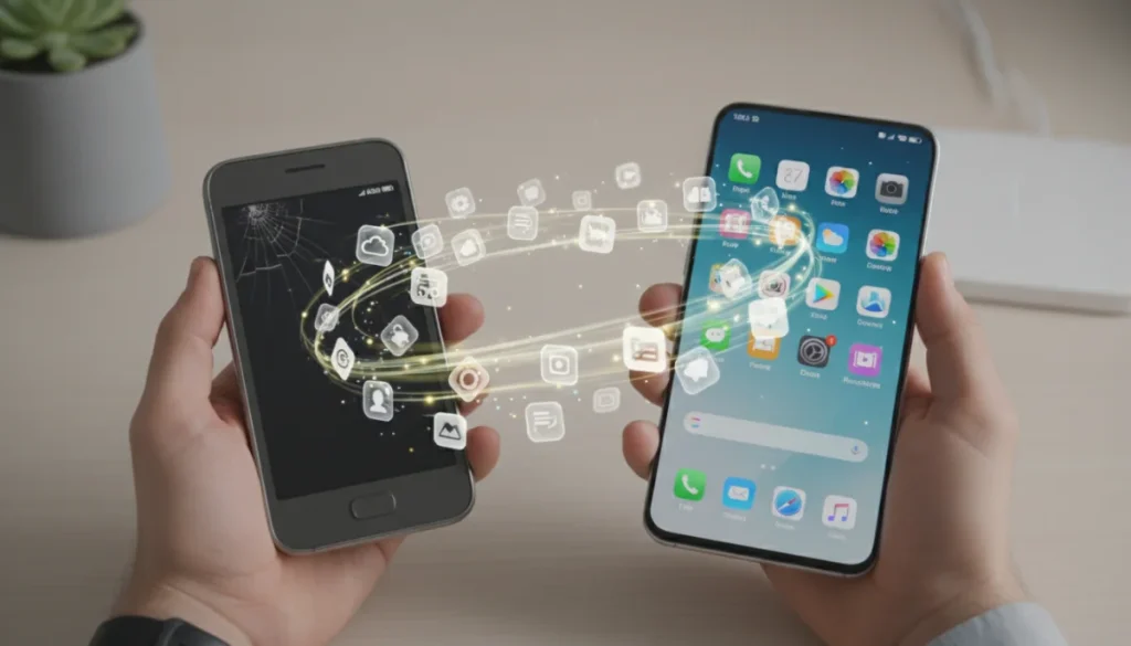 Seamless phone migration with app accounts intact