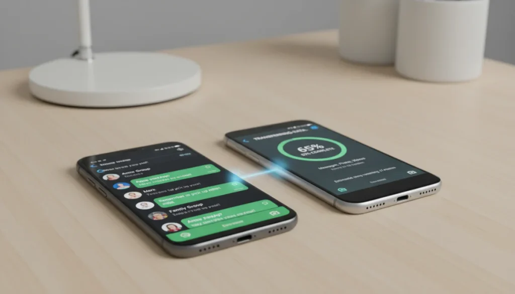 WhatsApp chat migration from old to new phone